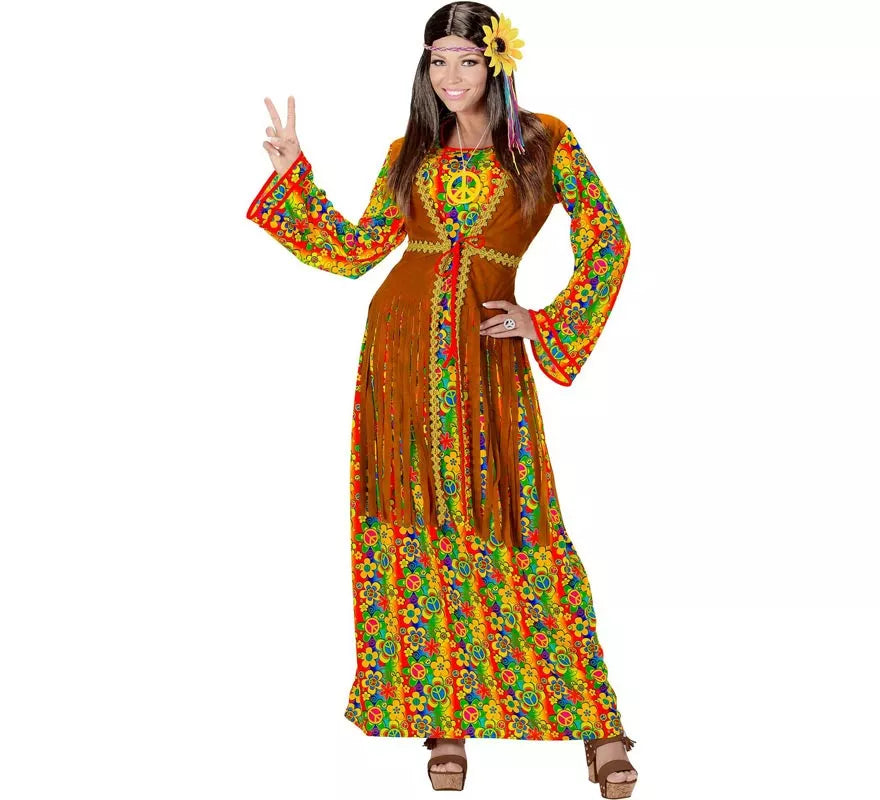 Translation missing: it.Disfraz de Hippie Símbolo de Paz para mujer
