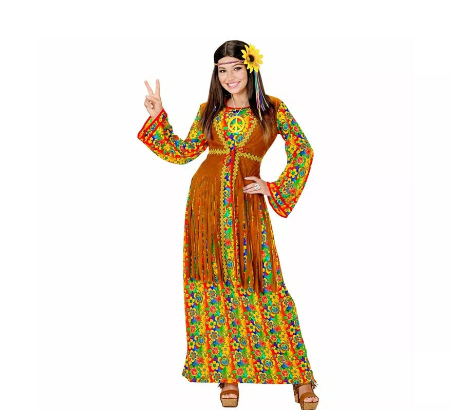 Translation missing: it.Disfraz de Hippie Símbolo de Paz para mujer