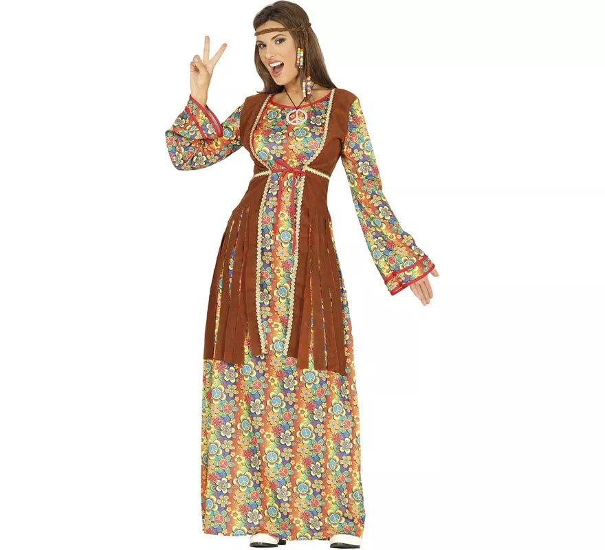 Translation missing: it.Disfraz de Hippie vestido largo para mujer
