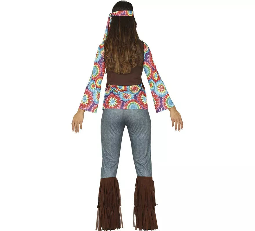 Translation missing: es.Disfraz de Hippy con Chaleco para mujer