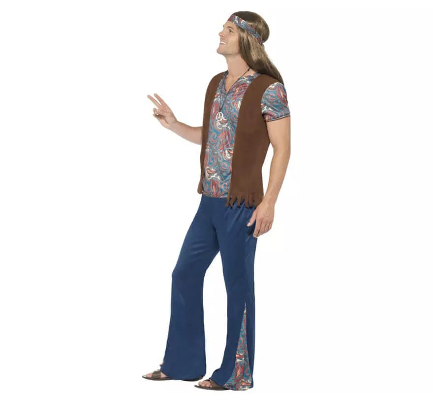 Translation missing: it.Disfraz de Hippy Multicolor para hombre