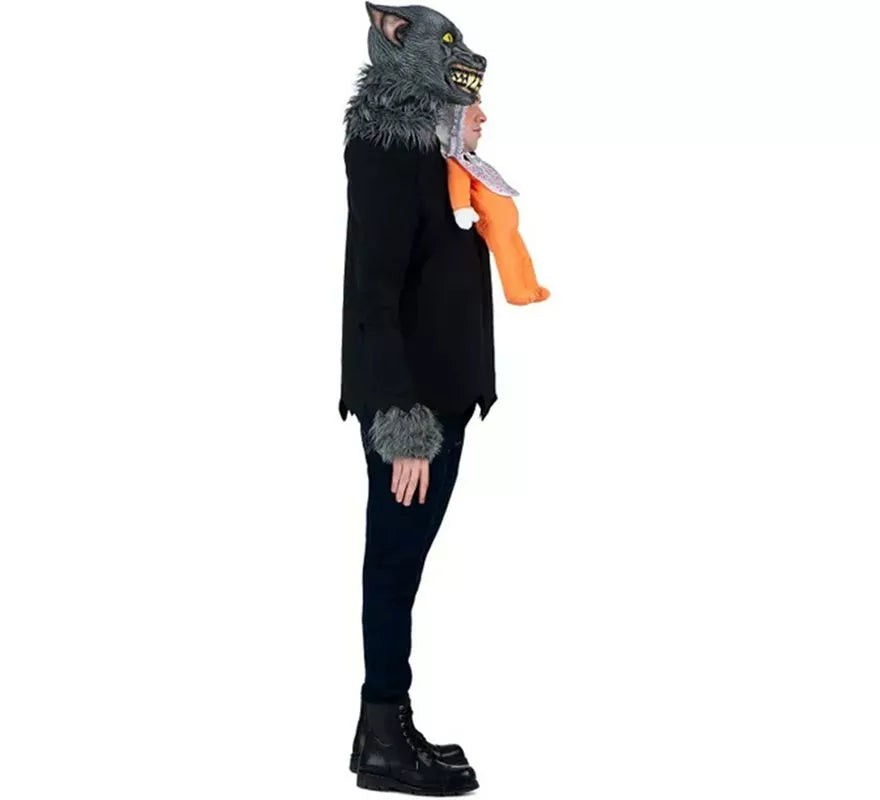Translation missing: es.Disfraz de Hombre Lobo llevando a Bebé para adultos