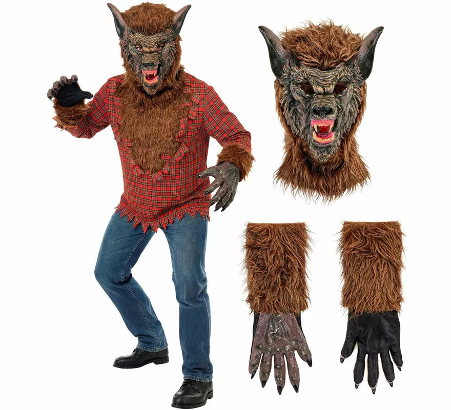 Translation missing: it.Disfraz de Hombre Lobo con Máscara para hombre