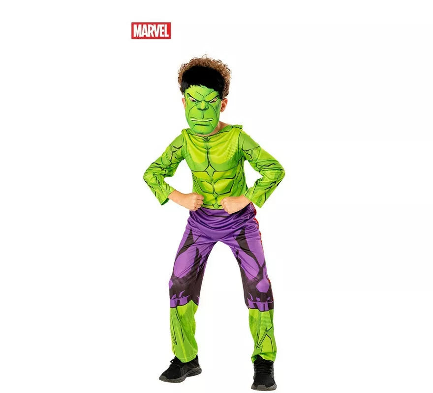 Translation missing: es.Disfraz de Hulk Green Col para niño