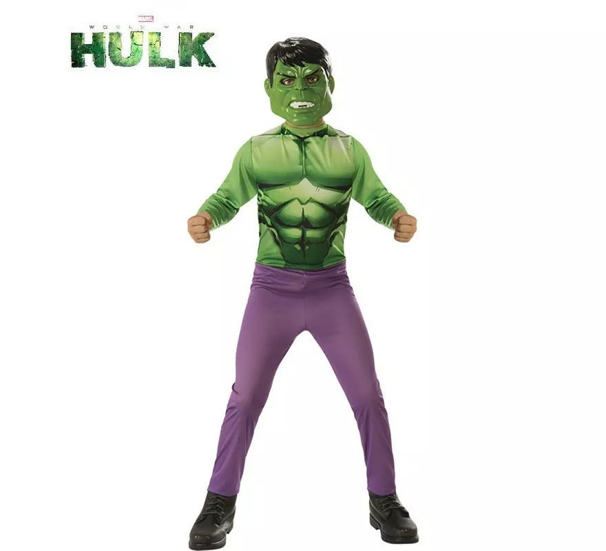 Translation missing: es.Disfraz de Hulk Opp con máscara en caja para niño