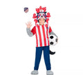 Disfraz de Indi Atlético de Madrid rojo y blanco para niño