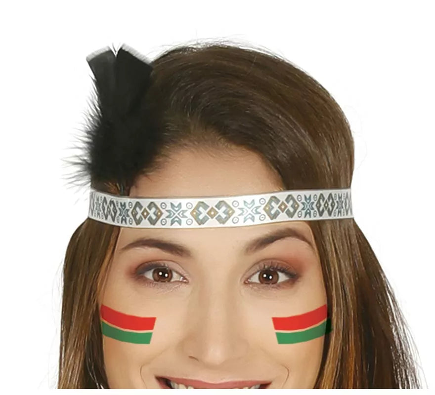 Disfraz de India con flecos para mujer