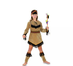 Costume da indiana con frange per bambina