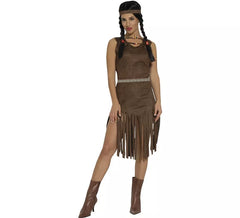 costume indiano marrone per le donne