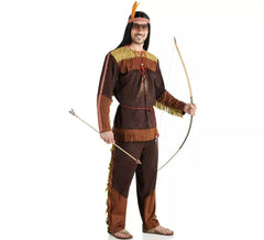 Costume indiano Arapahoe con frange per uomo