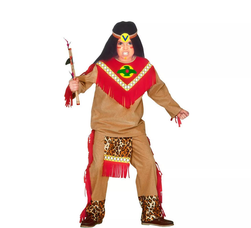 Translation missing: it.Disfraz de Indio Toro Furioso Cherokee para niño