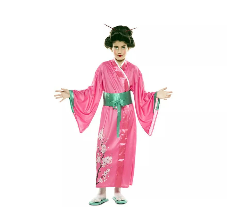 Translation missing: it.Disfraz de Japonesa Rosa para niña
