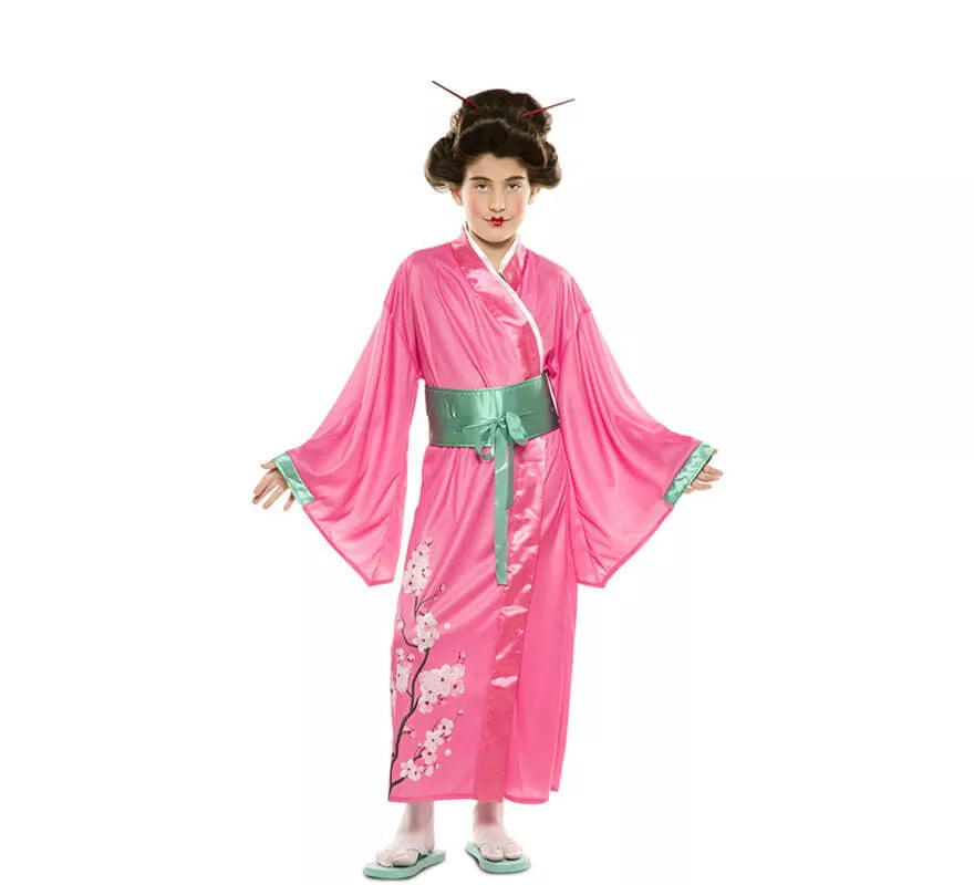 Translation missing: it.Disfraz de Japonesa Rosa para niña