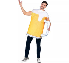 Costume da boccale di birra schiumoso per adulto