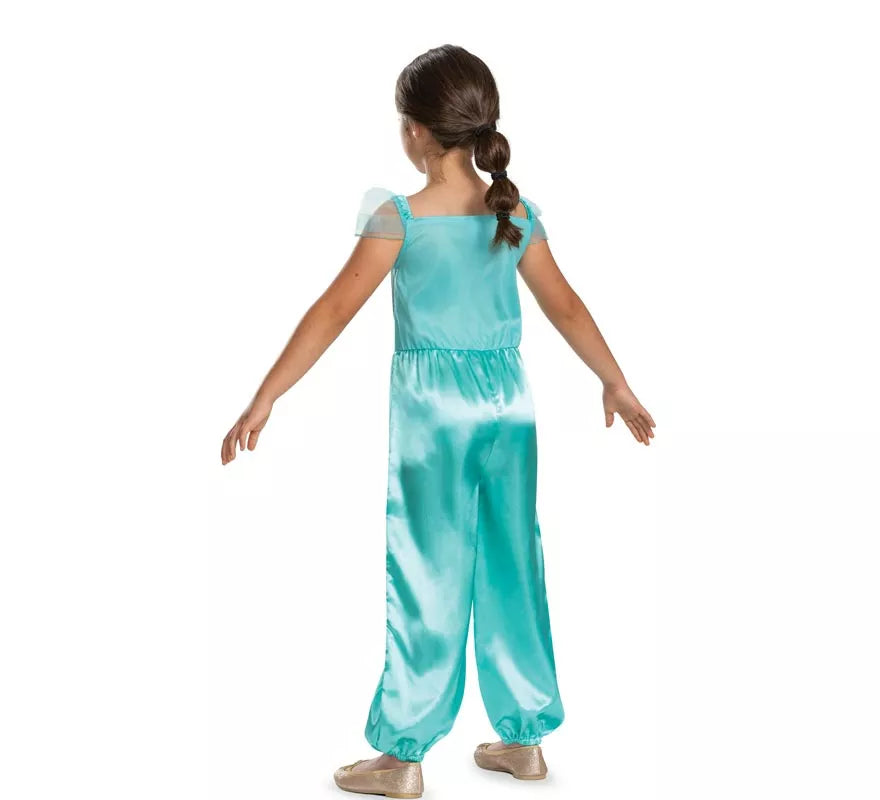 Disfraz de Jasmin traje azul clásico para niña