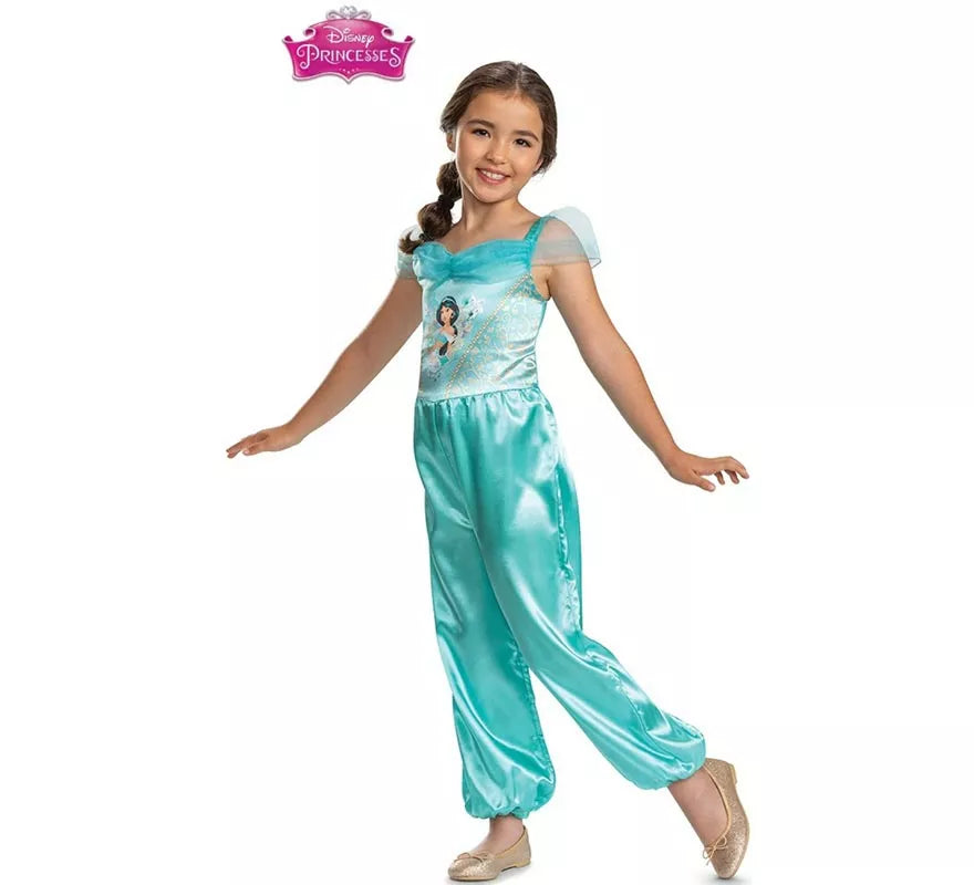 Translation missing: it.Disfraz de Jasmin traje azul clásico para niña