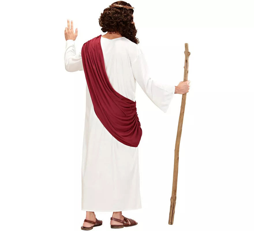 Translation missing: it.Disfraz de Jesús El Mesías o Profeta con bastón para hombre