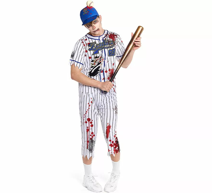 Translation missing: it.Disfraz de Jugador de Béisbol Zombie para hombre