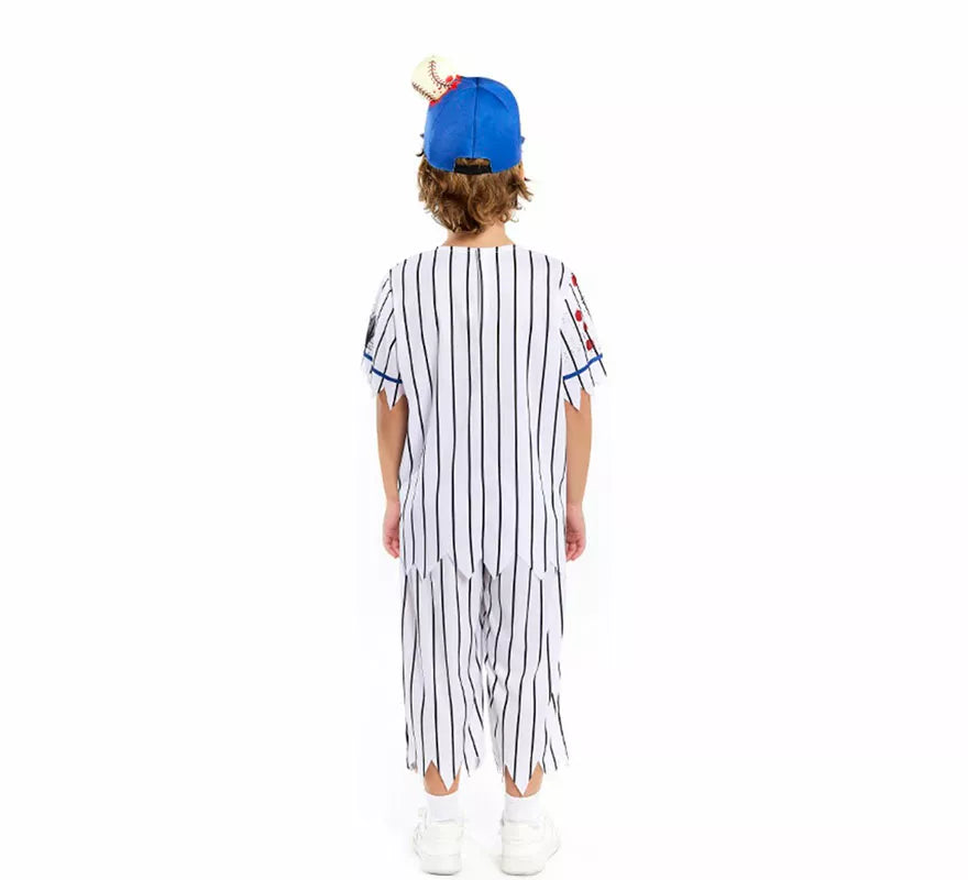 Translation missing: it.Disfraz de Jugador de Béisbol Zombie para niño