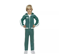 Costume da giocatore di giochi di calamari per bambini