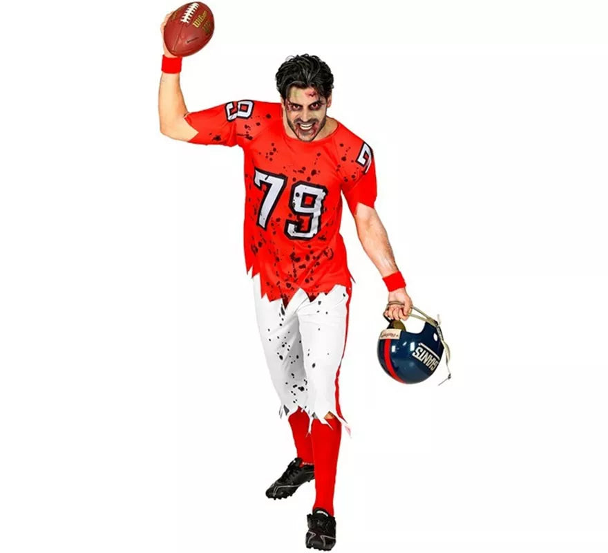 Disfraz de Jugador de Rugby Zombie para hombre