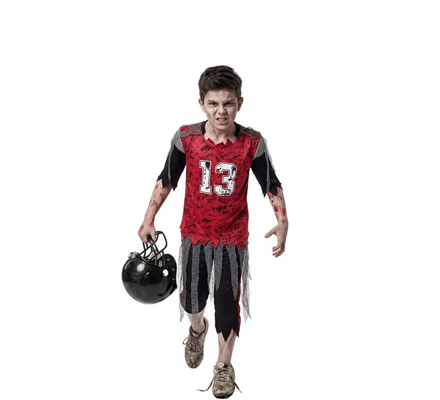 Translation missing: it.Disfraz de Jugador Fútbol Americano Zombie para niño