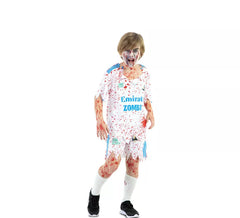 Costume da giocatore di calcio zombi per bambino
