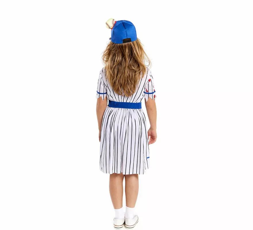 Translation missing: it.Disfraz de Jugadora de Béisbol Zombie para niña