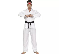 Costume da combattente di karate bianco per uomo