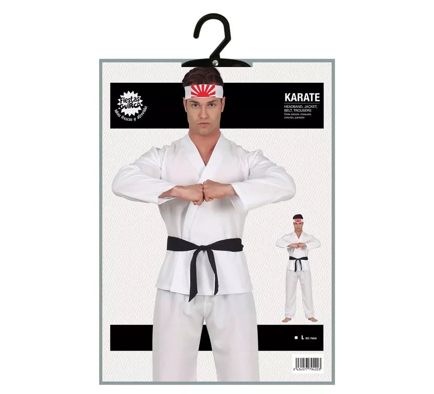 Translation missing: it.Disfraz de Karateca Blanco para Hombre