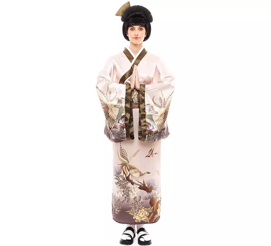 Translation missing: it.Disfraz de Kimono Japonés Tradicional color pastel para mujer