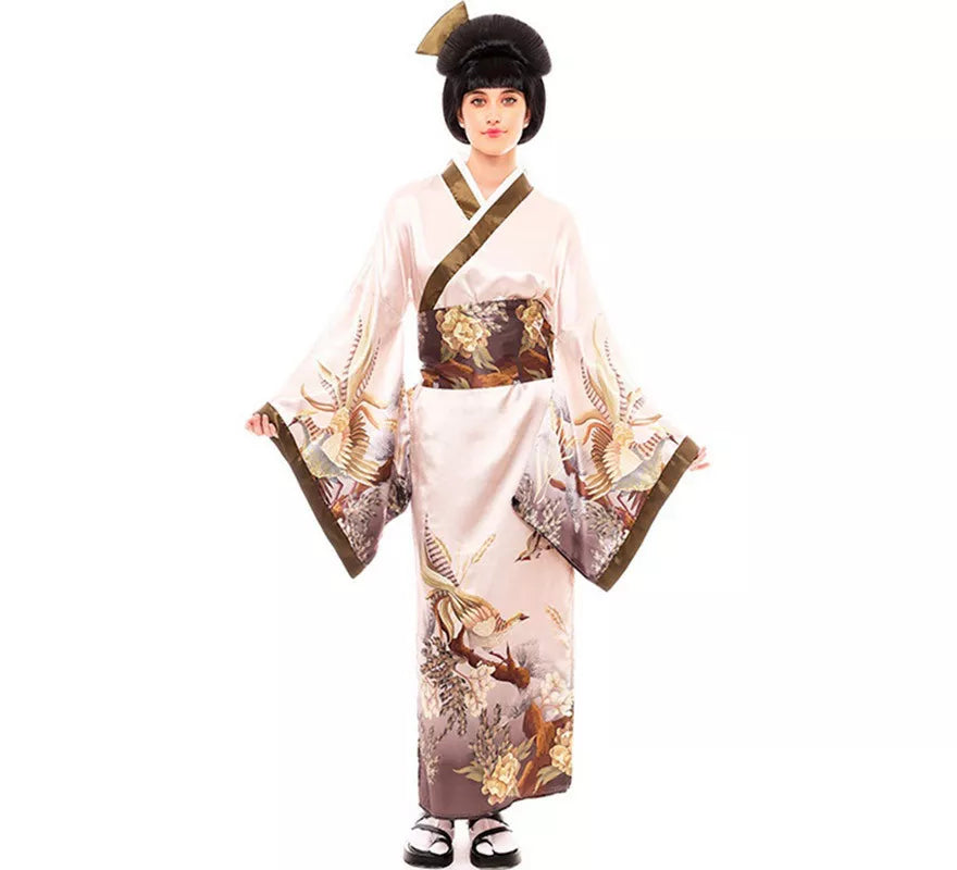 Translation missing: it.Disfraz de Kimono Japonés Tradicional color pastel para mujer