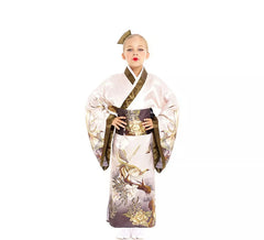 Disfraz de Kimono Japonés Tradicional color pastel para niña