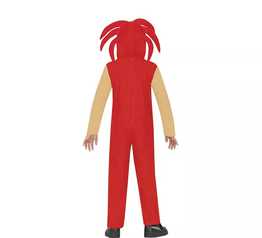 Translation missing: es.Disfraz de Knuckles Sonic rojo para niños