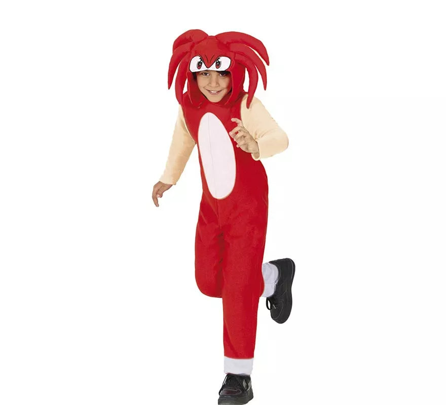 Translation missing: es.Disfraz de Knuckles Sonic rojo para niños