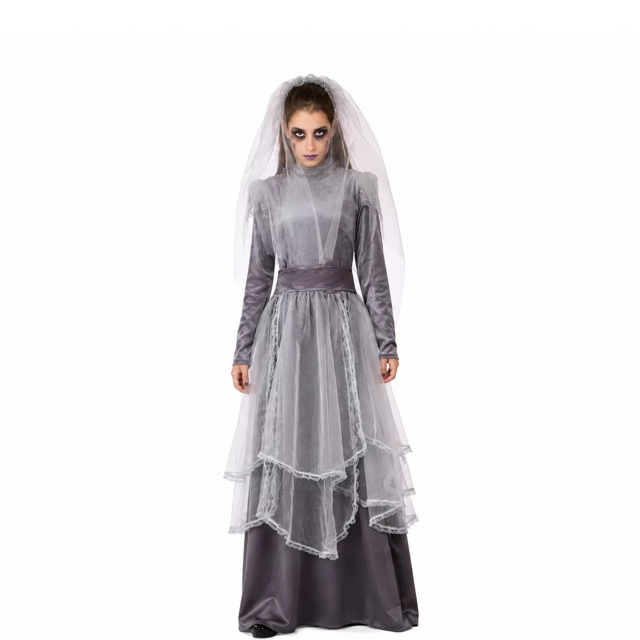 Translation missing: it.Disfraz de La Llorona gris para mujer