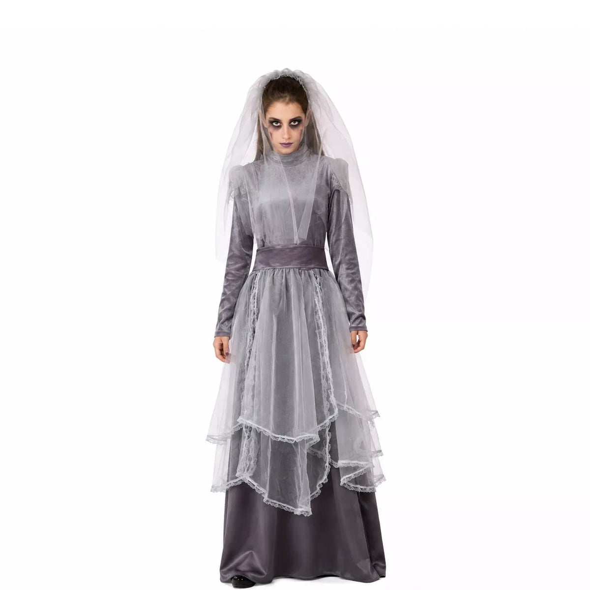 Translation missing: it.Disfraz de La Llorona gris para mujer