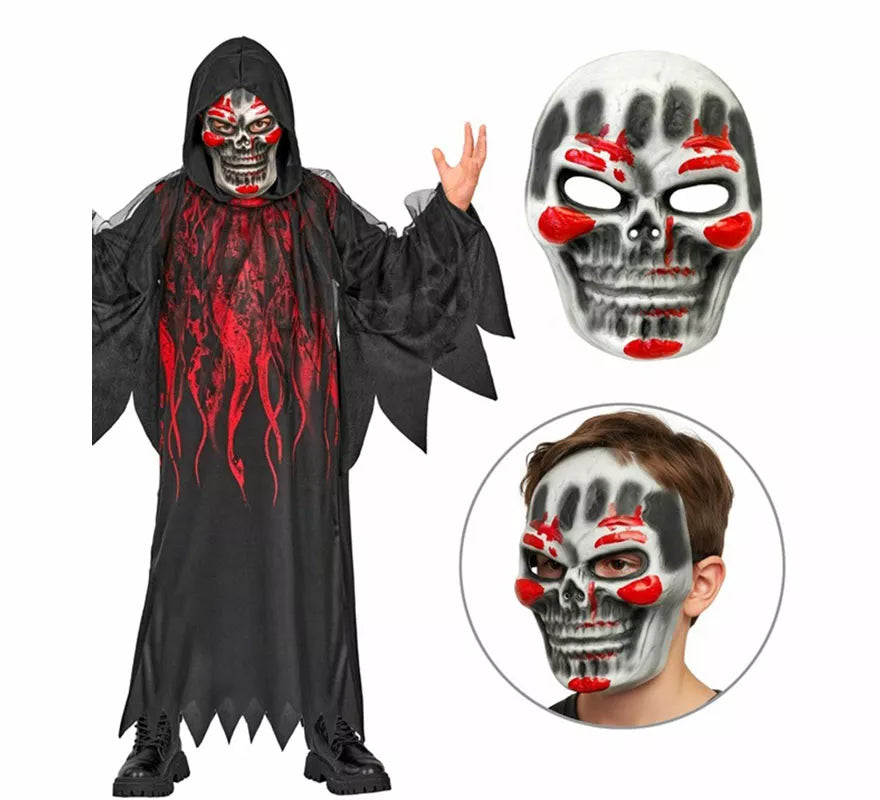 Translation missing: it.Disfraz de la Muerte Ardiente con Máscara para niños