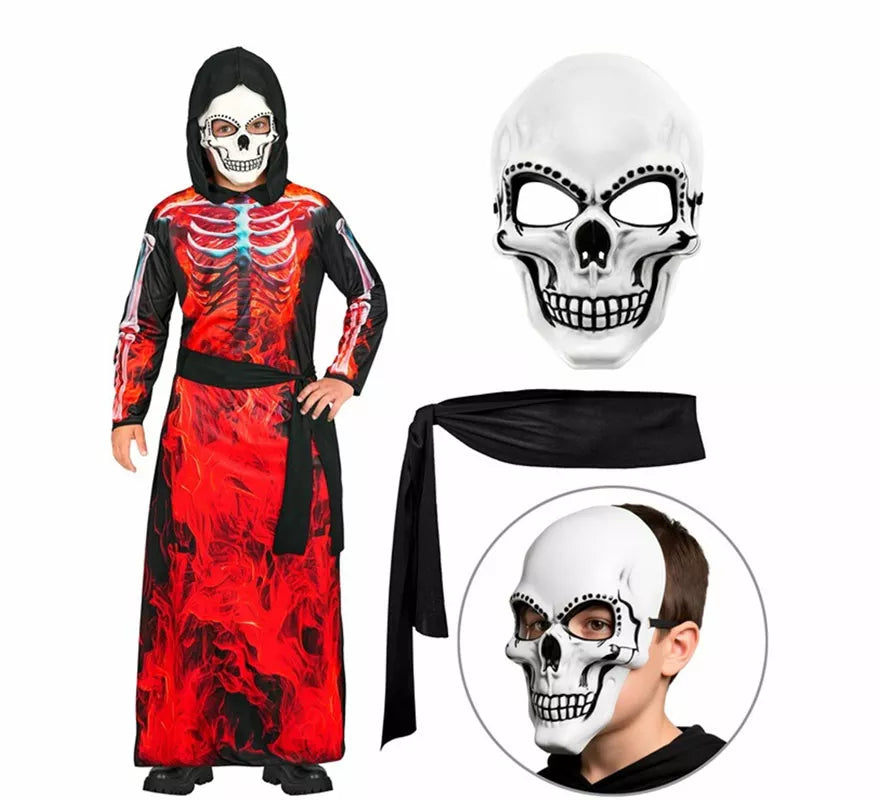 Disfraz de la Muerte Ardiente para niños