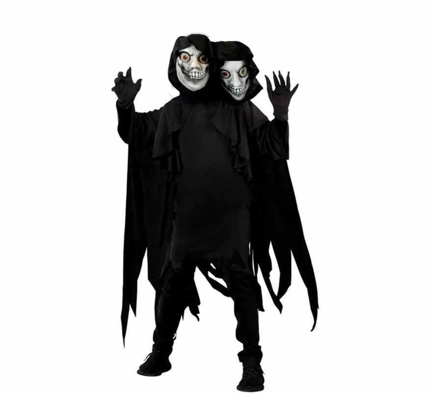 Translation missing: it.Disfraz de la Muerte con Dos Cabezas para niños