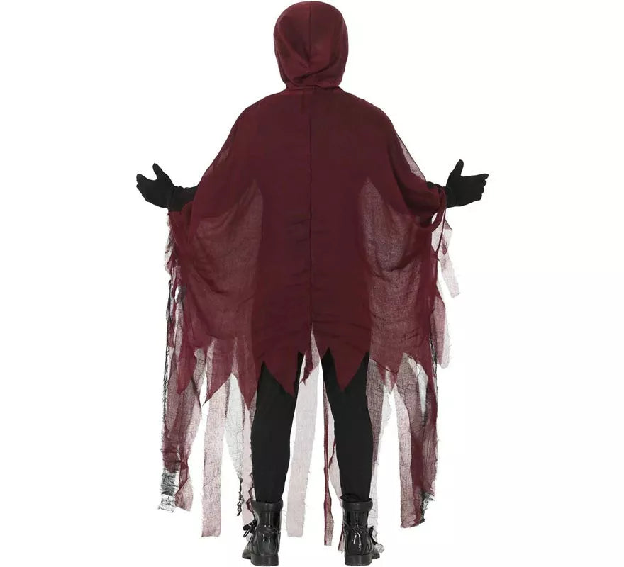 Translation missing: it.Disfraz de La Muerte Mística rojo para adulto
