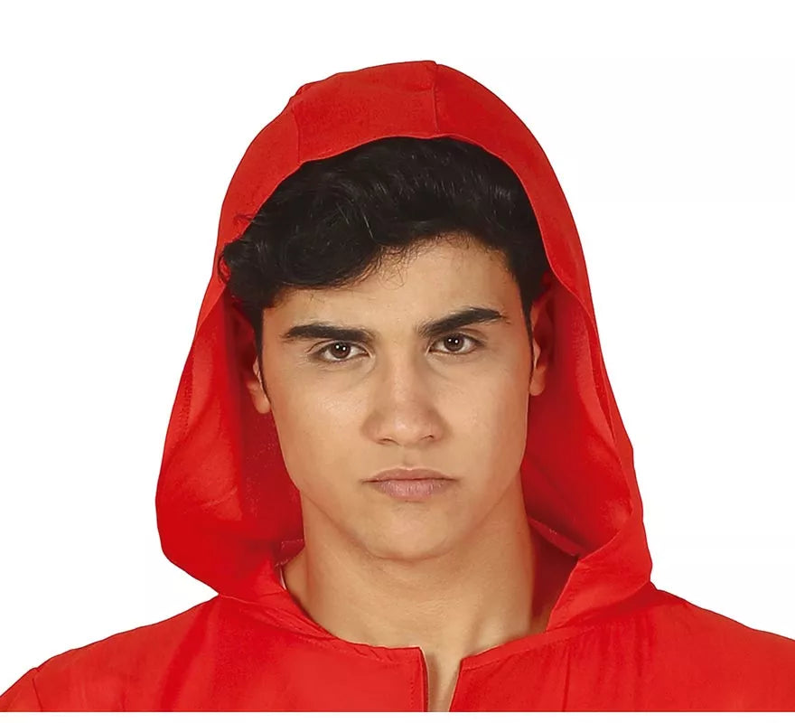 Translation missing: es.Disfraz de Ladrón de Bancos con mono Rojo para hombre