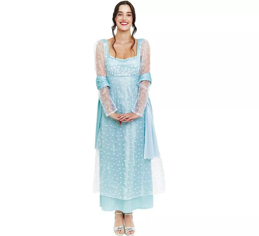 Translation missing: it.Disfraz de Lady Inglesa azul celeste para mujer