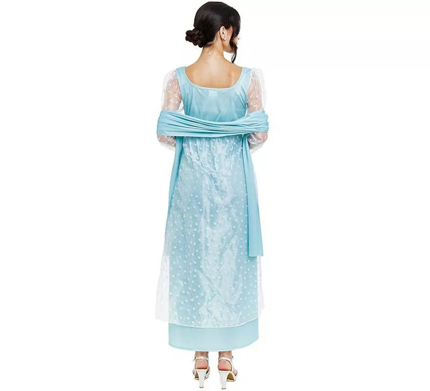 Translation missing: it.Disfraz de Lady Inglesa azul celeste para mujer