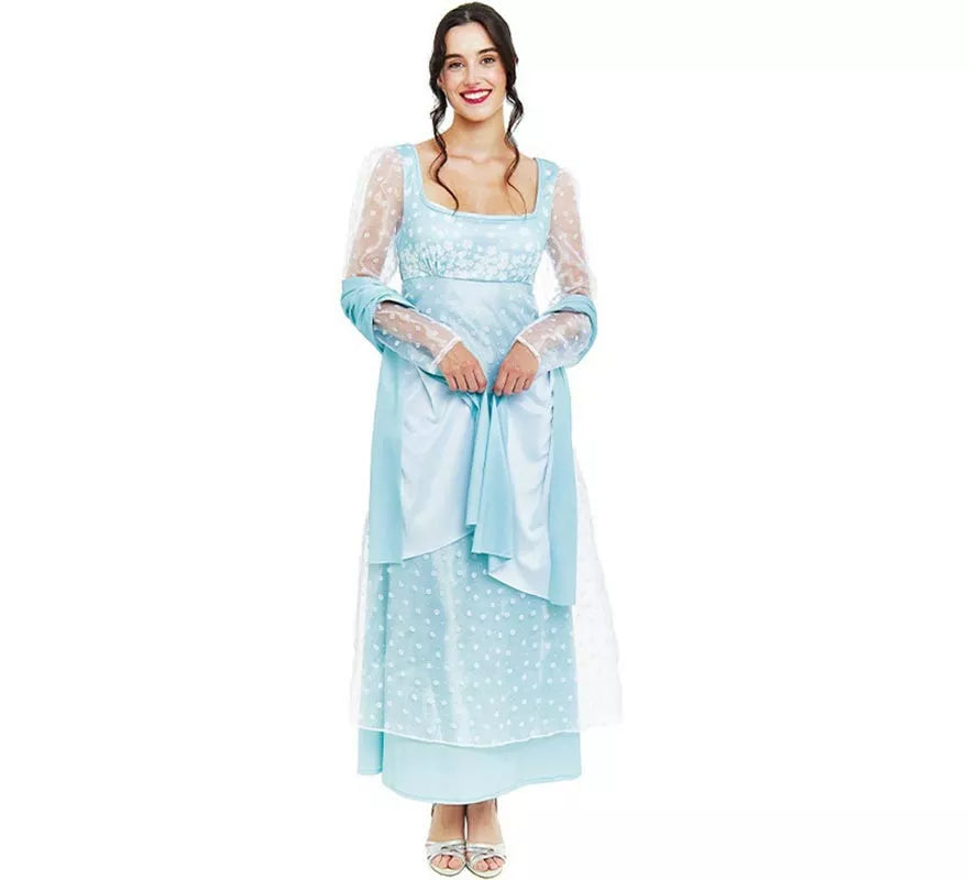 Translation missing: it.Disfraz de Lady Inglesa azul celeste para mujer