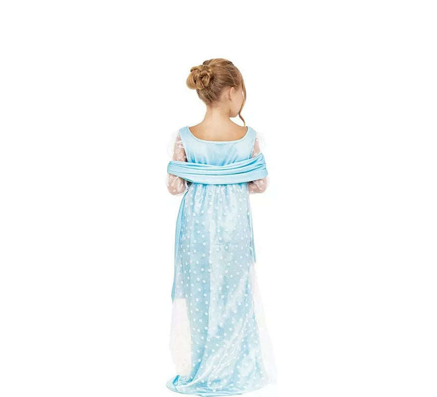 Translation missing: it.Disfraz de Lady Inglesa azul celeste para niña
