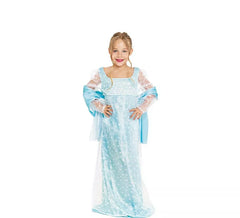 Disfraz de Lady Inglesa azul celeste para niña