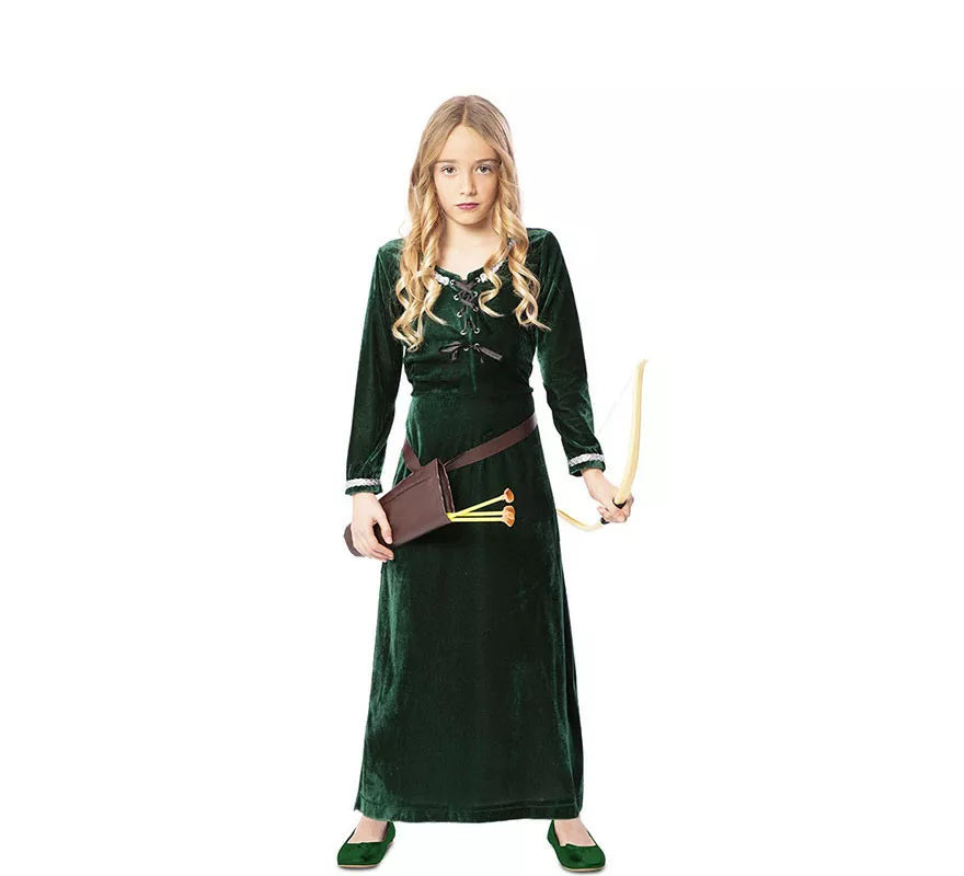 Disfraz de Lady Marian de Robin Hood para niña