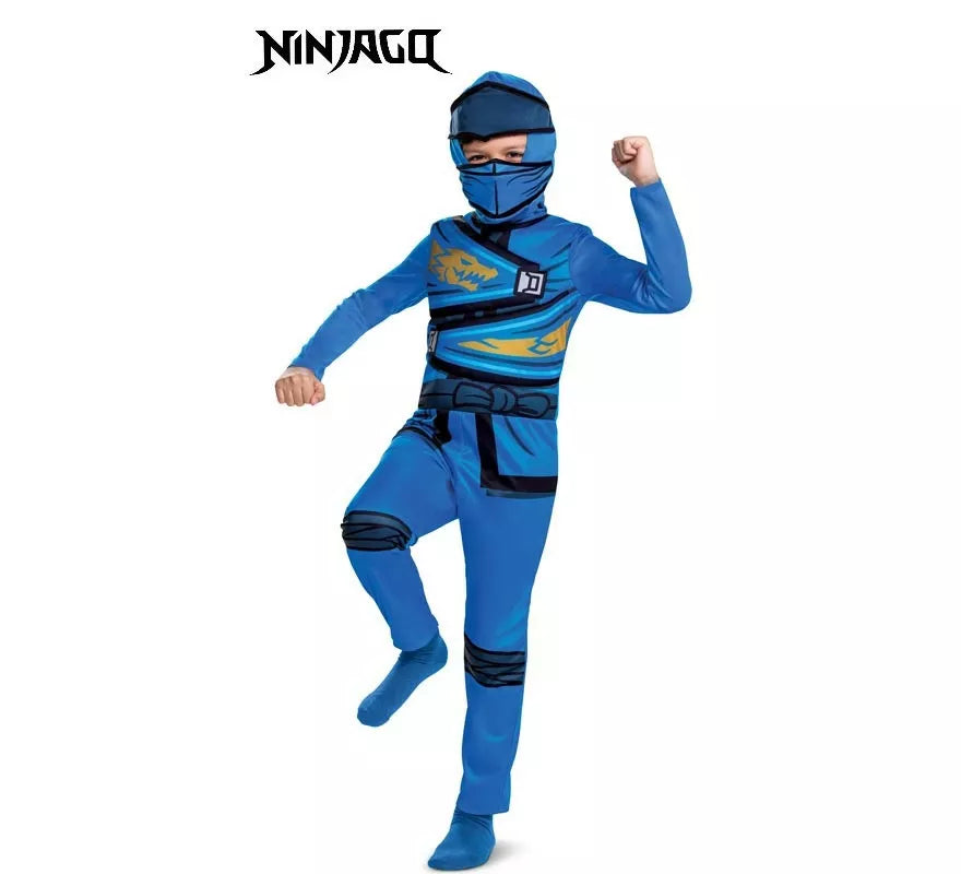 Translation missing: it.Disfraz de Lego Ninjago azul Jay para niños