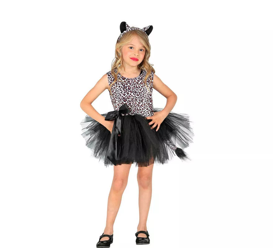 Translation missing: es.Disfraz de Leopardo con Tutú y Lazo para niña